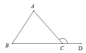 Tổng tía góc của một tam giác, góc ngoài tam giác