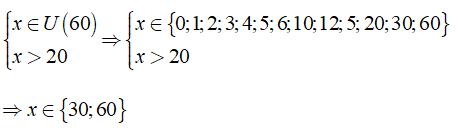 Bài tập Toán lớp 6 bài: Ước và bội