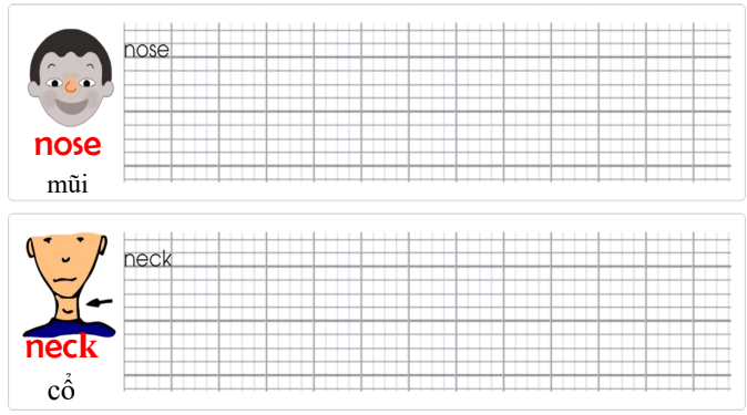 Tập viết Tiếng Anh lớp 1 Unit 5 He's happy!