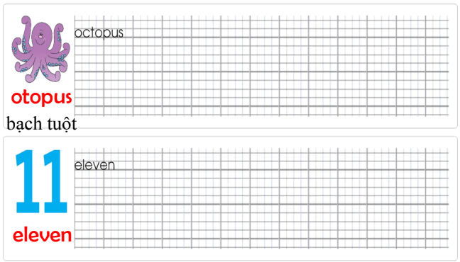 Tập viết Tiếng Anh lớp 1 Unit 5 He's happy!
