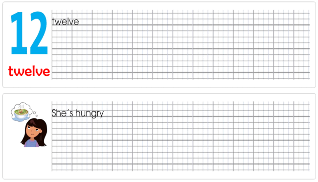 Tập viết Tiếng Anh lớp 1 Unit 5 He's happy!