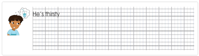 Tập viết Tiếng Anh lớp 1 Unit 5 He's happy!