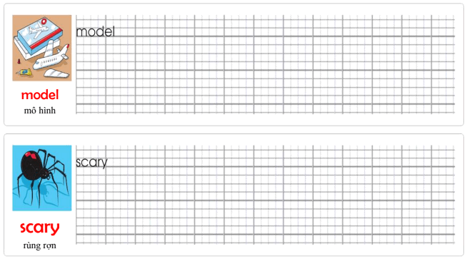 Tập viết Tiếng Anh lớp 5 Unit 5 The Dinosaur Museum