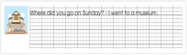 Tập viết Tiếng Anh lớp 5 Unit 5 The Dinosaur Museum