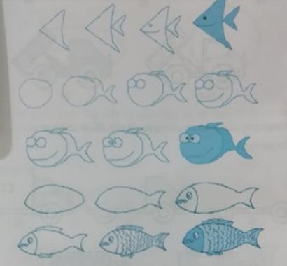 Vẽ tự do bằng cọ vẽ, bút chì