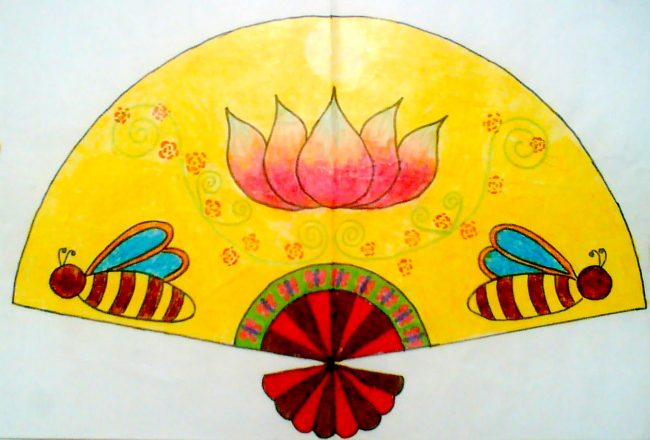 Soạn Mĩ thuật lớp 8 Bài 1: Vẽ trang trí – Trang trí quạt giấy