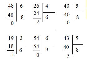 Phép chia hết và phép chia có dư