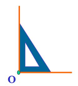 Vẽ hai đường thẳng vuông góc