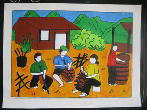 Soạn Mĩ thuật lớp 8 Bài 21: Vẽ tranh – Đề tài lao động