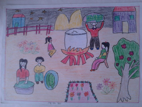 Soạn Mĩ thuật lớp 8 Bài 33+34: Vẽ tranh – Đề tài tự do