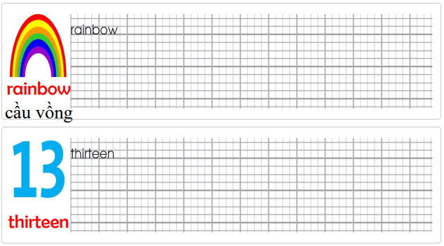 Tập viết Tiếng Anh lớp 1 Unit 6 They're bears