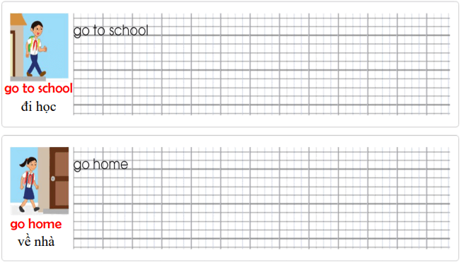 Tập viết Tiếng Anh lớp 3 Unit 6 What time is it?