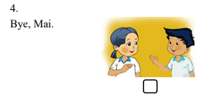 Kiểm tra tiếng Anh lớp 3 Unit 1 Hello