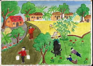 Soạn Mĩ thuật lớp 9 Bài 18: Vẽ tranh – Đề tài tự do