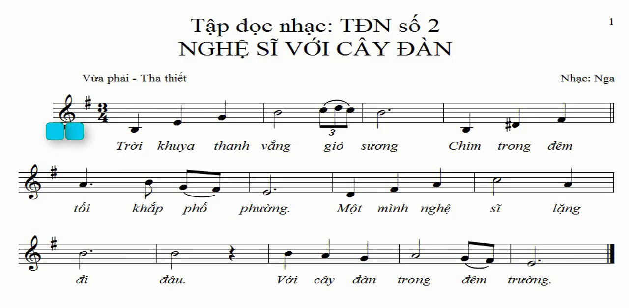 Soạn Âm nhạc lớp 9 Tiết 5: Ôn tập bài hát: Nụ cười & Tập đọc nhạc: Giọng Mi thứ - TĐN số 2