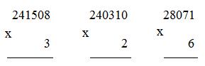 Nhân với số có một chữ số