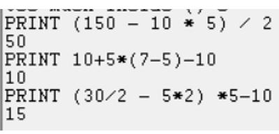 Viết chữ và làm tính trong Logo