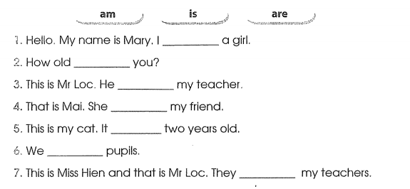 Phiếu bài tập cuối tuần môn Tiếng Anh lớp 3 Tuần 7