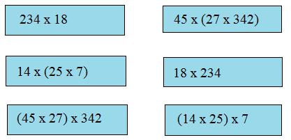 Tính chất kết hợp của phép nhân