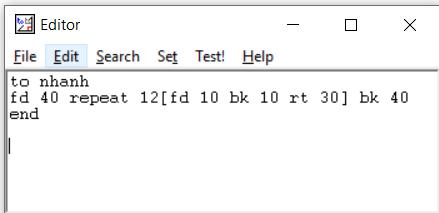 Thế giới hình học trong Logo
