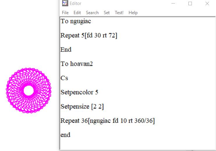 Thế giới hình học trong Logo