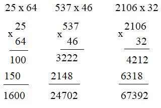 Nhân với số có hai chữ số