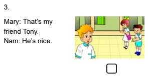 Kiểm tra tiếng Anh lớp 3 Unit 5 Are they your friends?