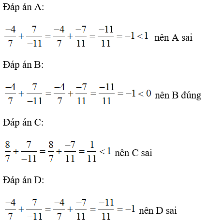 Trắc nghiệm: Phép cộng phân số