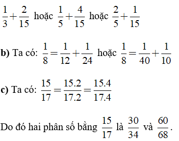 Trắc nghiệm: Phép cộng phân số