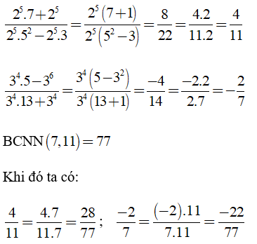 Trắc nghiệm: Quy đồng mẫu nhiều phân số 