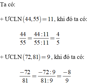 Trắc nghiệm: Rút gọn phân số 