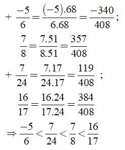 Trắc nghiệm: So sánh phân số 