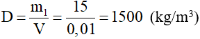 Giải VBT Vật lý lớp 6 - Bài 11: Khối lượng riêng - Trọng lượng riêng