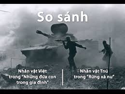 So sánh hình ảnh nhân vật Tnú và nhân vật Việt
