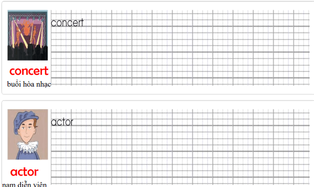 Tập viết Tiếng Anh lớp 4 Unit 7 Place to go