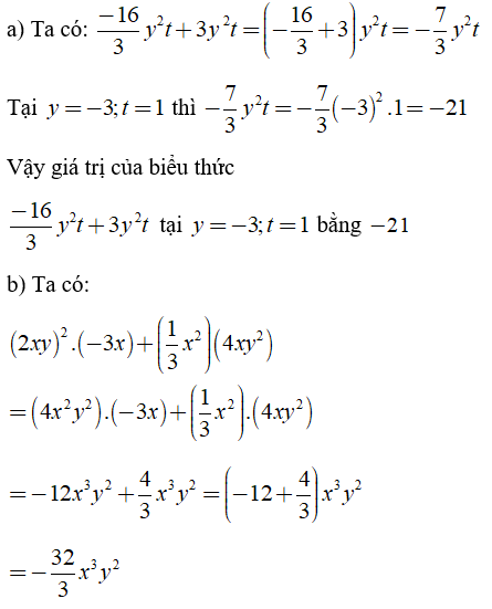 Trắc nghiệm: Đơn thức đồng dạng