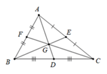 Trắc nghiệm: Tính chất ba đường trung tuyến của tam giác 