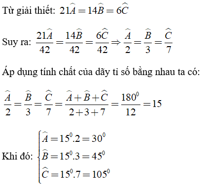 Trắc nghiệm: Tổng ba góc của một tam giác