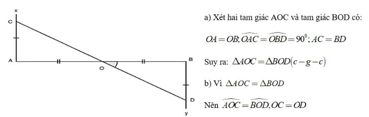 Trắc nghiệm: Trường hợp bằng nhau thứ hai của tam giác: cạnh - góc - cạnh