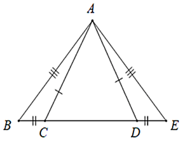Trắc nghiệm: Trường hợp bằng nhau thứ nhất của tam giác: cạnh - cạnh - cạnh
