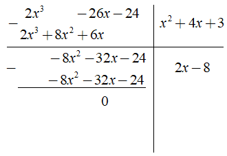 Bài tập: Chia đa thức một biến đã sắp xếp