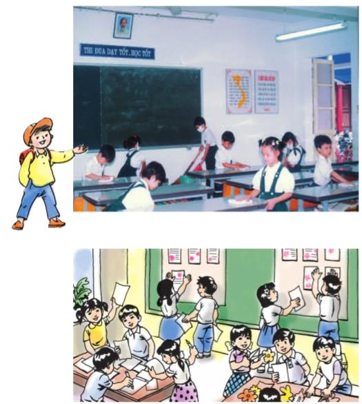 Hoạt động 1 Giải SGK Tự nhiên và xã hội 1