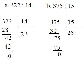 Chia cho số có hai chữ số