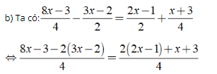 Bài tập: Phương trình đưa được về dạng ax + b = 0