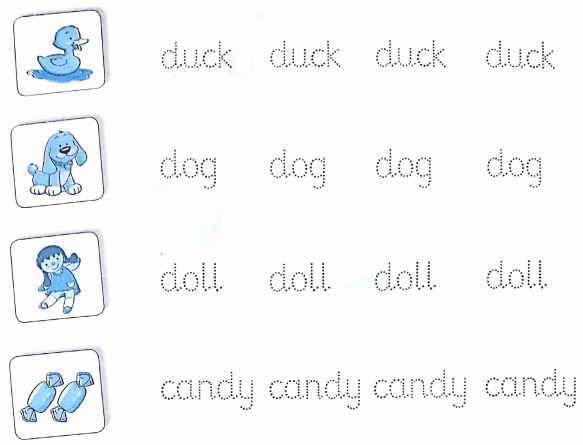 Phiếu bài tập cuối tuần môn Tiếng Anh lớp 1 Tuần 8