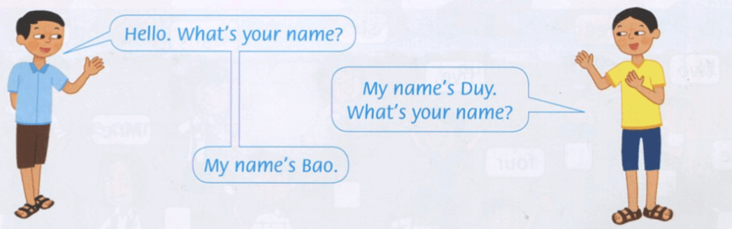 Giải Family and Friends Special Edition Grade 1 Unit starter Lesson One