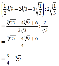 Bài tập: Căn bậc ba
