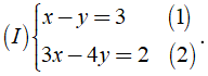 Lý thuyết: Giải hệ phương trình bằng phương pháp thế