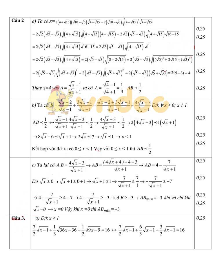 Đề thi KSCL lớp 9 môn Toán trường THCS Trên Mây năm học 2019 - 2020