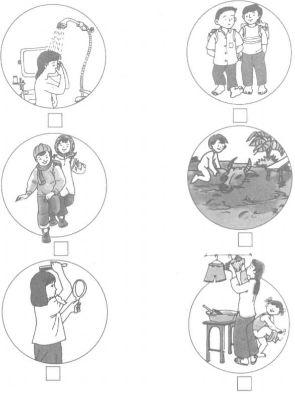 Giải vở bài tập Tự nhiên và Xã hội 1 bài 5 Câu 1